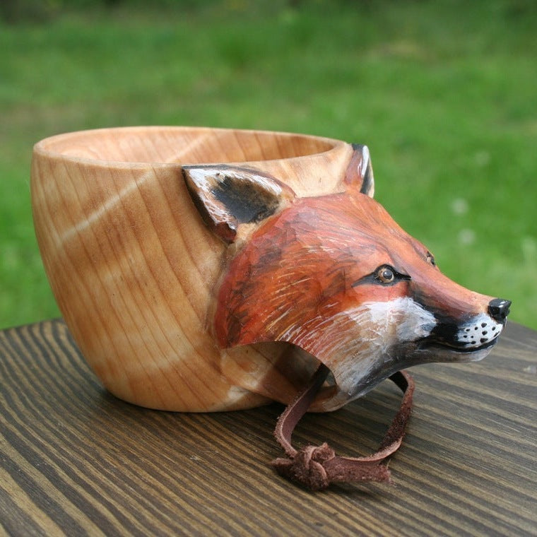 The Frontier Mug – Hand-Carved Kuksa for Camping & Country Living