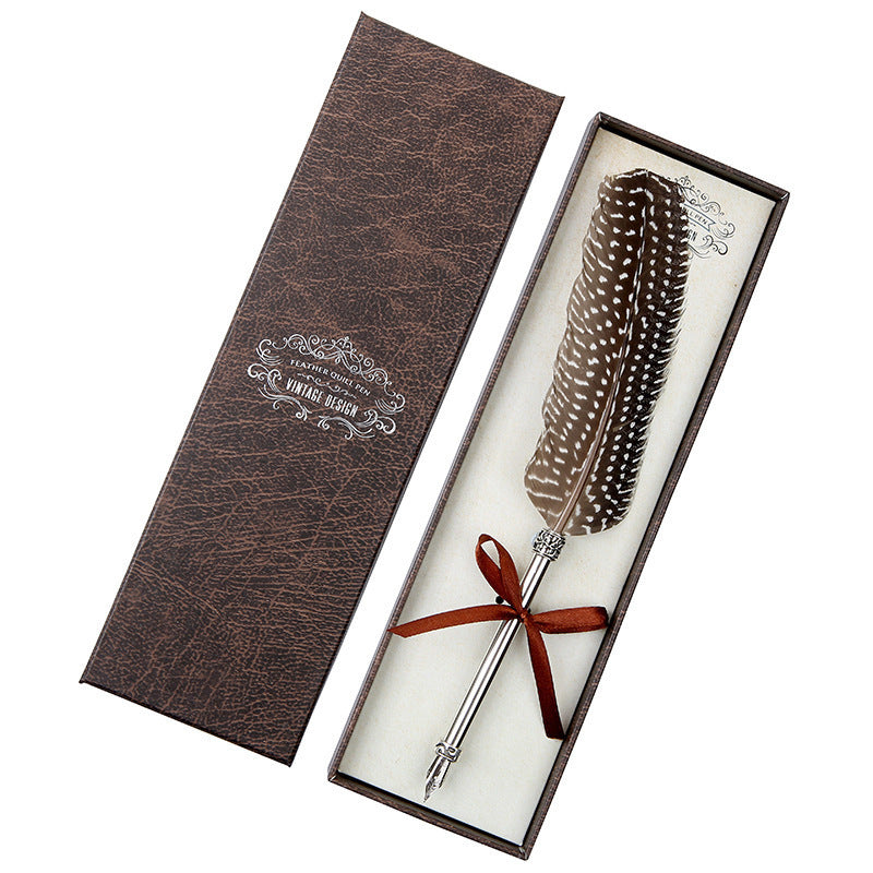 Vintage Feather Pen Gift Box