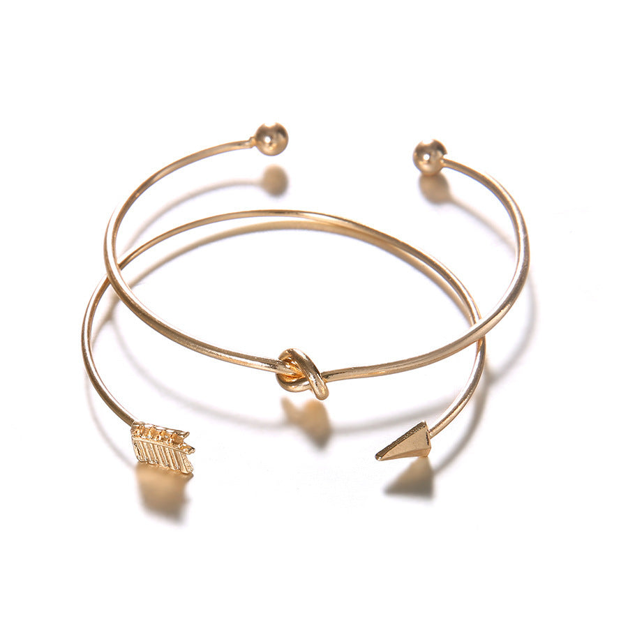 Freedom’s Direction – Arrow & Knot Gold Cuff