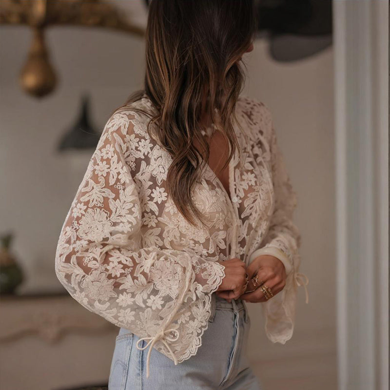 Lover’s Lace Button-Up