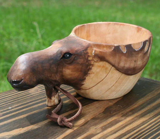 The Frontier Mug – Hand-Carved Kuksa for Camping & Country Living