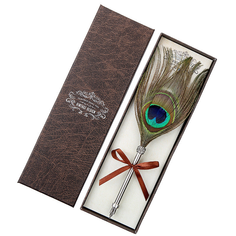 Vintage Feather Pen Gift Box