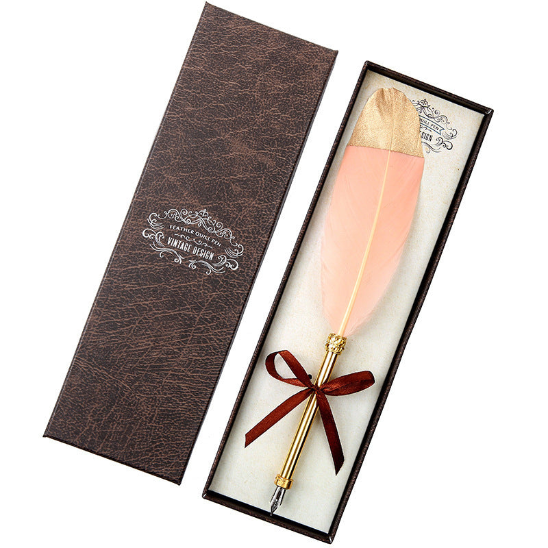 Vintage Feather Pen Gift Box