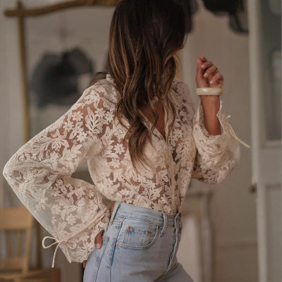 Lover’s Lace Button-Up