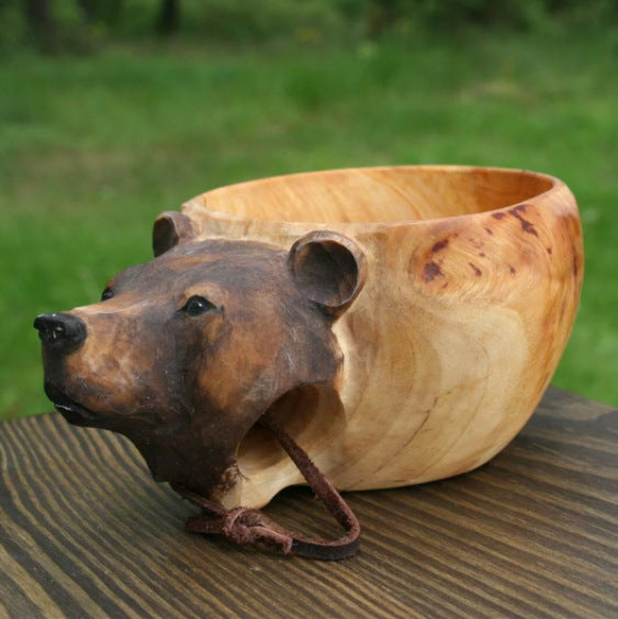 The Frontier Mug – Hand-Carved Kuksa for Camping & Country Living